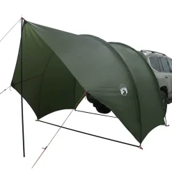 vidaXL Tailgate Luifel Waterdicht Legergroen 405 x 280 x 220 cm
