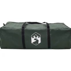 vidaXL Tailgate Tent met Regenfly Waterdicht 4-persoons Legergroen