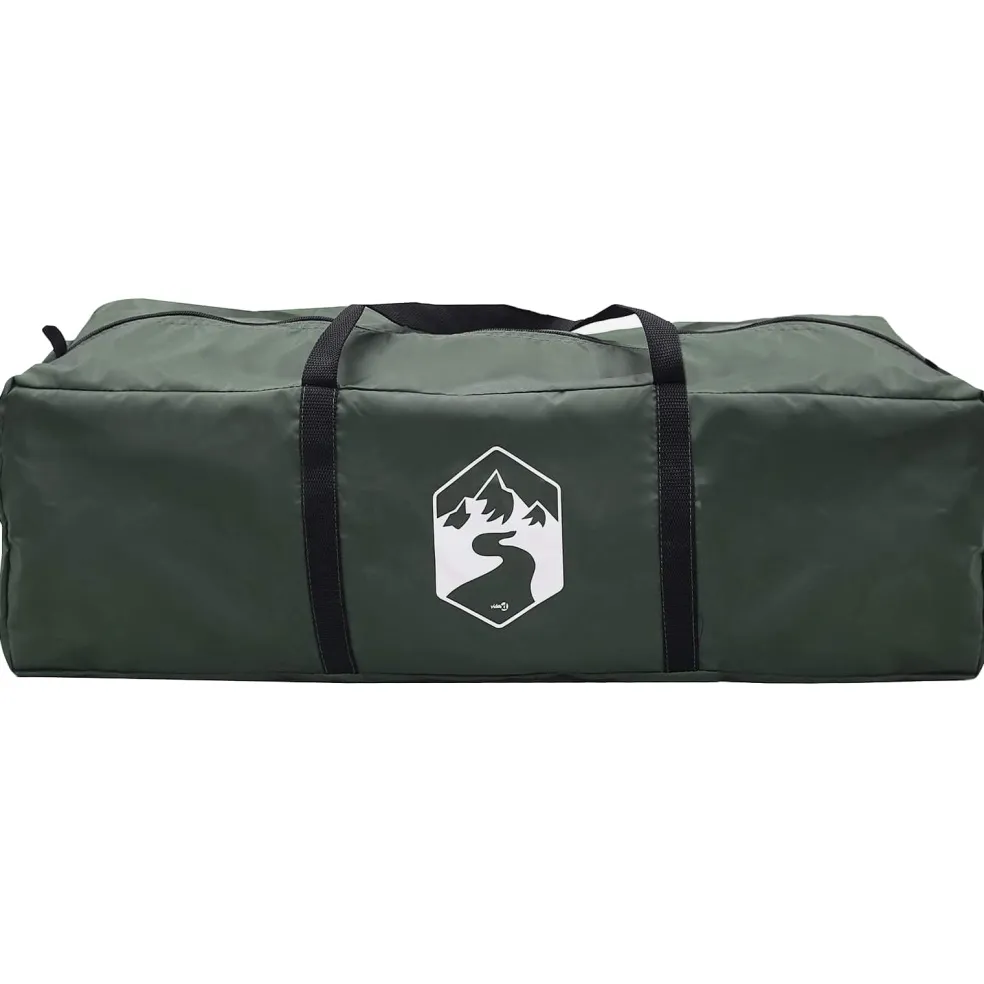 vidaXL Tailgate Tent met Regenfly Waterdicht 4-persoons Legergroen