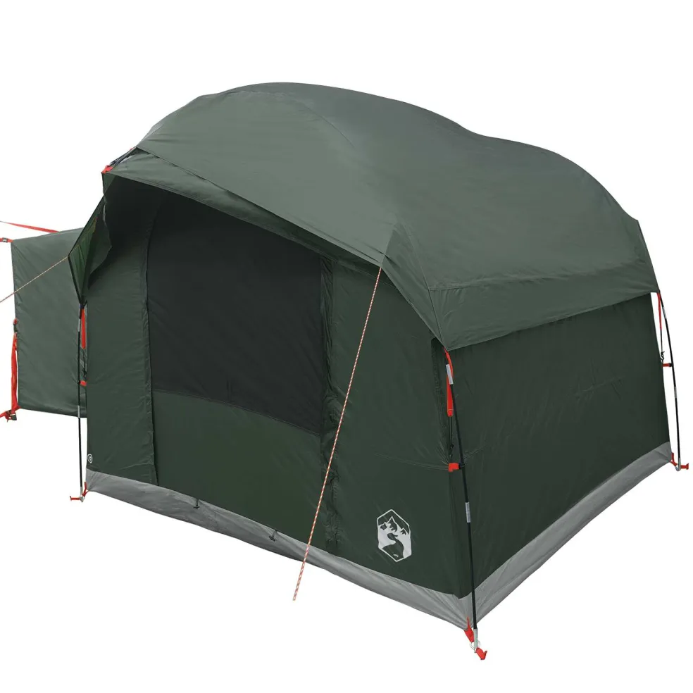 vidaXL Tailgate Tent met Regenfly Waterdicht 4-persoons Legergroen