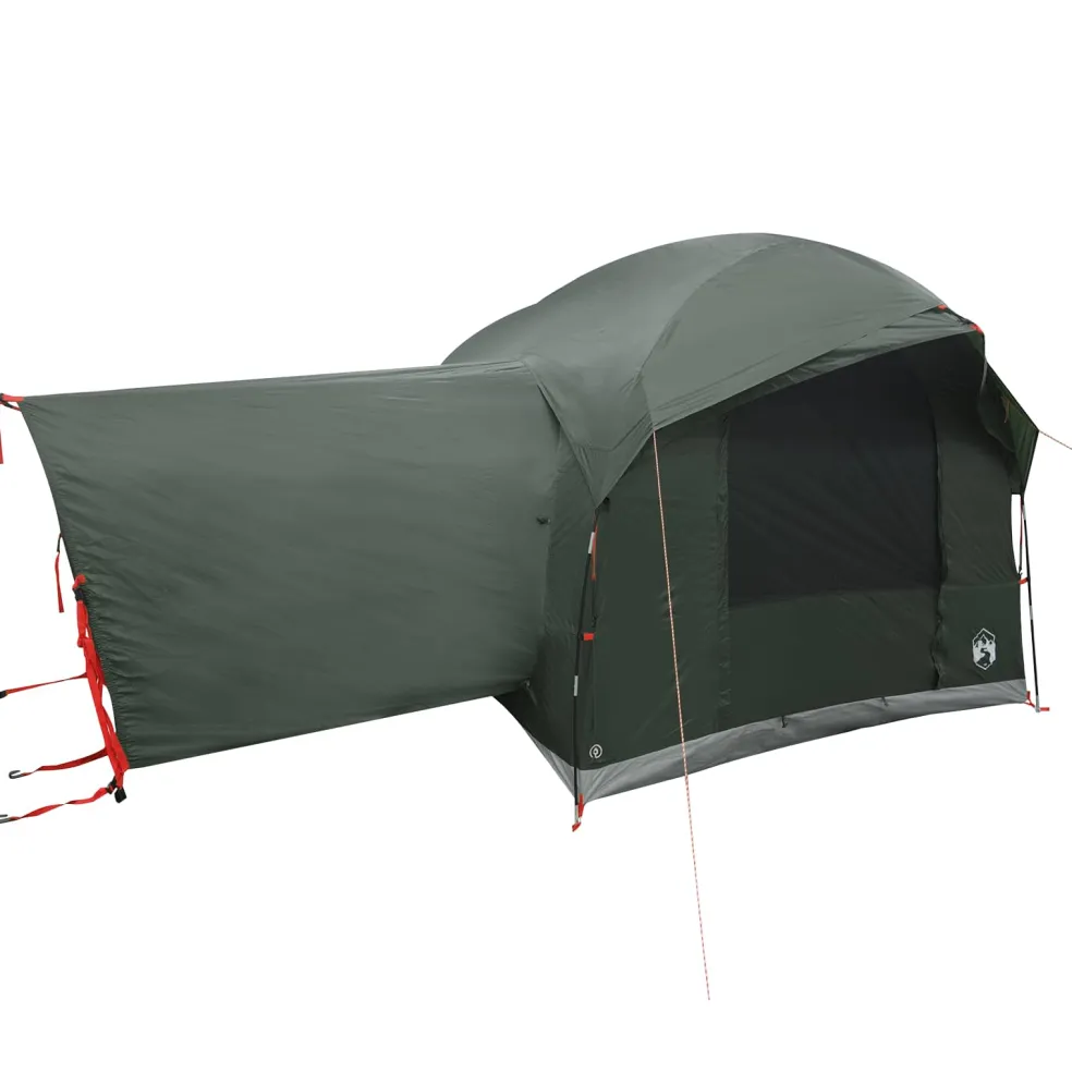 vidaXL Tailgate Tent met Regenfly Waterdicht 4-persoons Legergroen