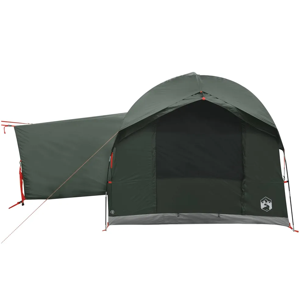 vidaXL Tailgate Tent met Regenfly Waterdicht 4-persoons Legergroen