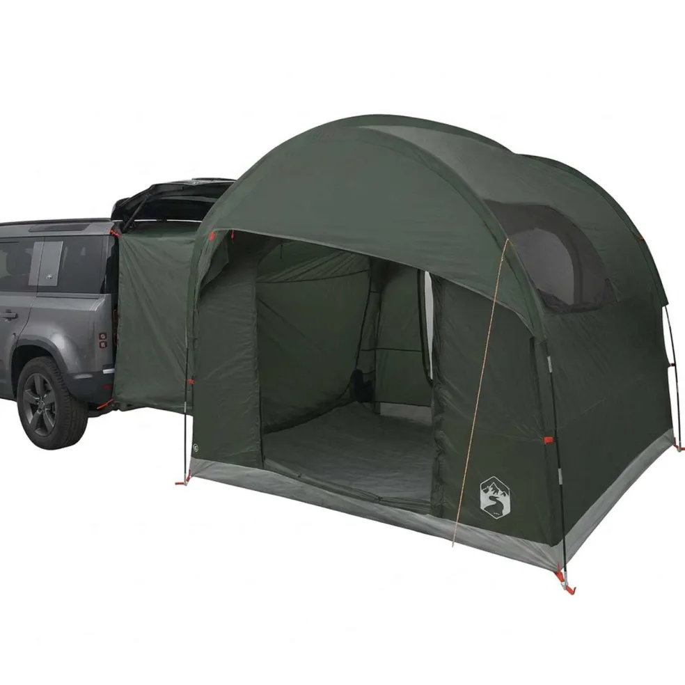 vidaXL Tailgate Tent met Regenfly Waterdicht 4-persoons Legergroen