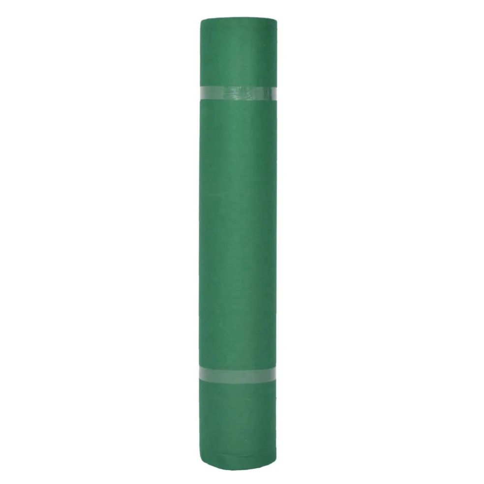 vidaXL Tapijt Effen Groen 1 x 12 m Stof