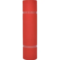 vidaXL Tapijt Effen Rood 1,2 x 12 m Polyester