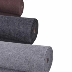 vidaXL Tapijt Effen Rood 1,2 x 12 m Polyester