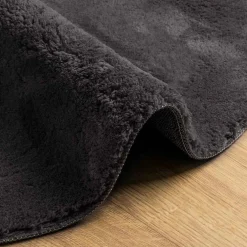vidaXL Tapijt HUARTE Antraciet 80 x 150 cm Polyester