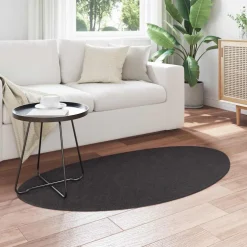 vidaXL Tapijt HUARTE Antraciet 80 x 150 cm Polyester