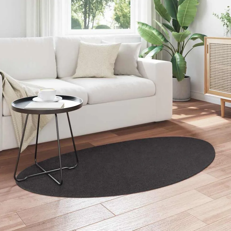 vidaXL Tapijt HUARTE Antraciet 80 x 150 cm Polyester