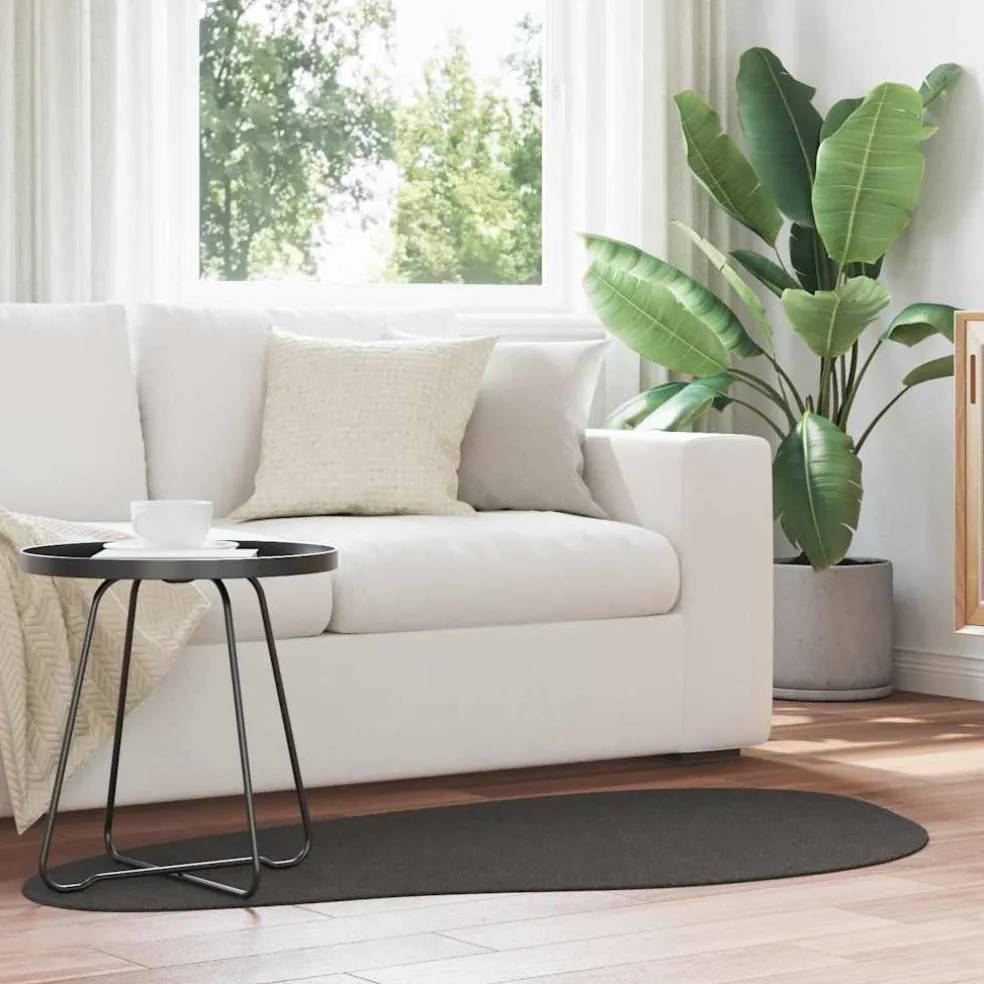 vidaXL Tapijt HUARTE Antraciet 80 x 150 cm Polyester
