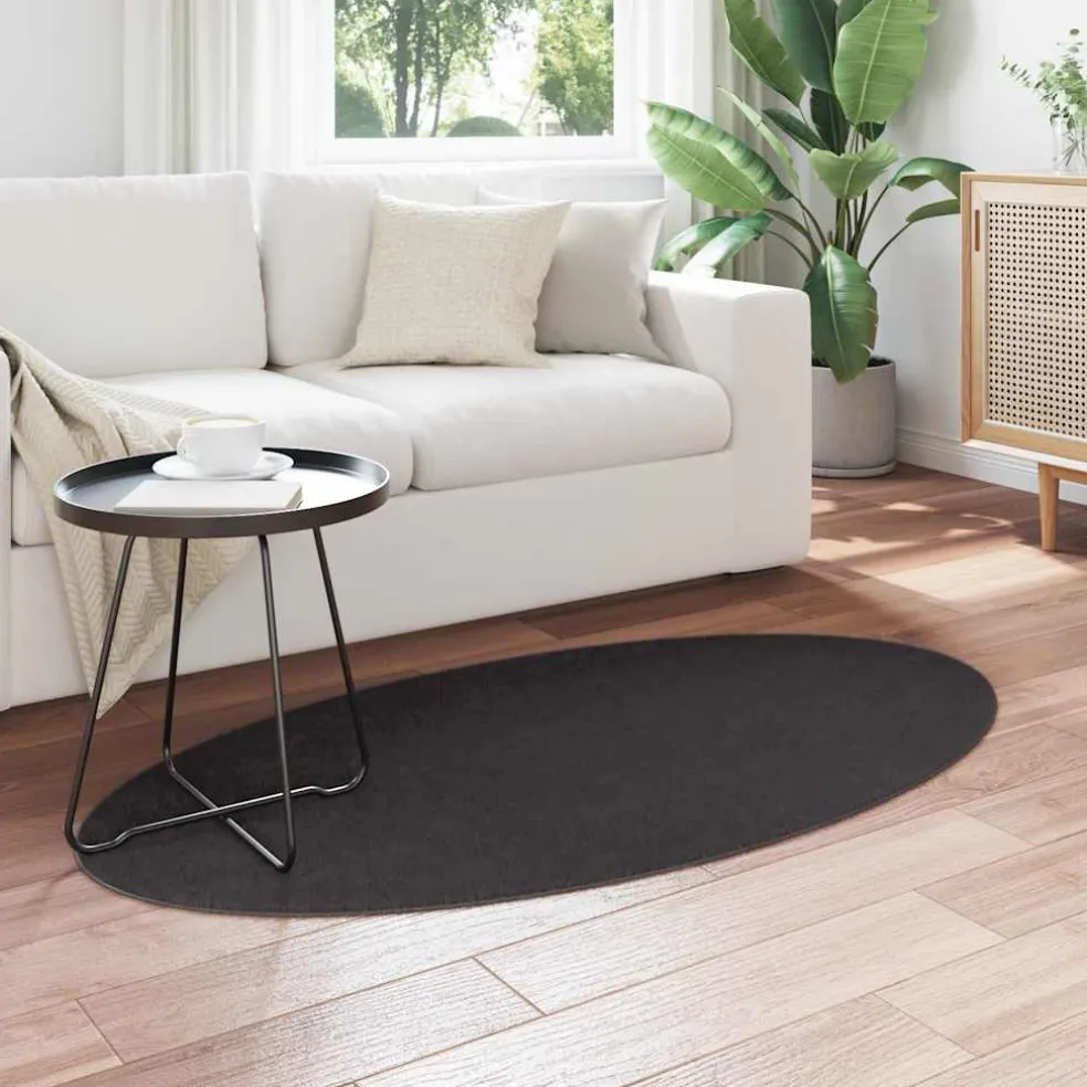 vidaXL Tapijt HUARTE Antraciet 80 x 150 cm 100% Polyester