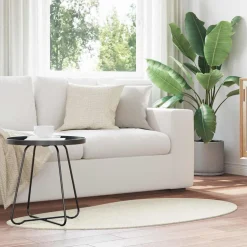 vidaXL Tapijt HUARTE Crèmekleurig 80 x 150 cm Polyester