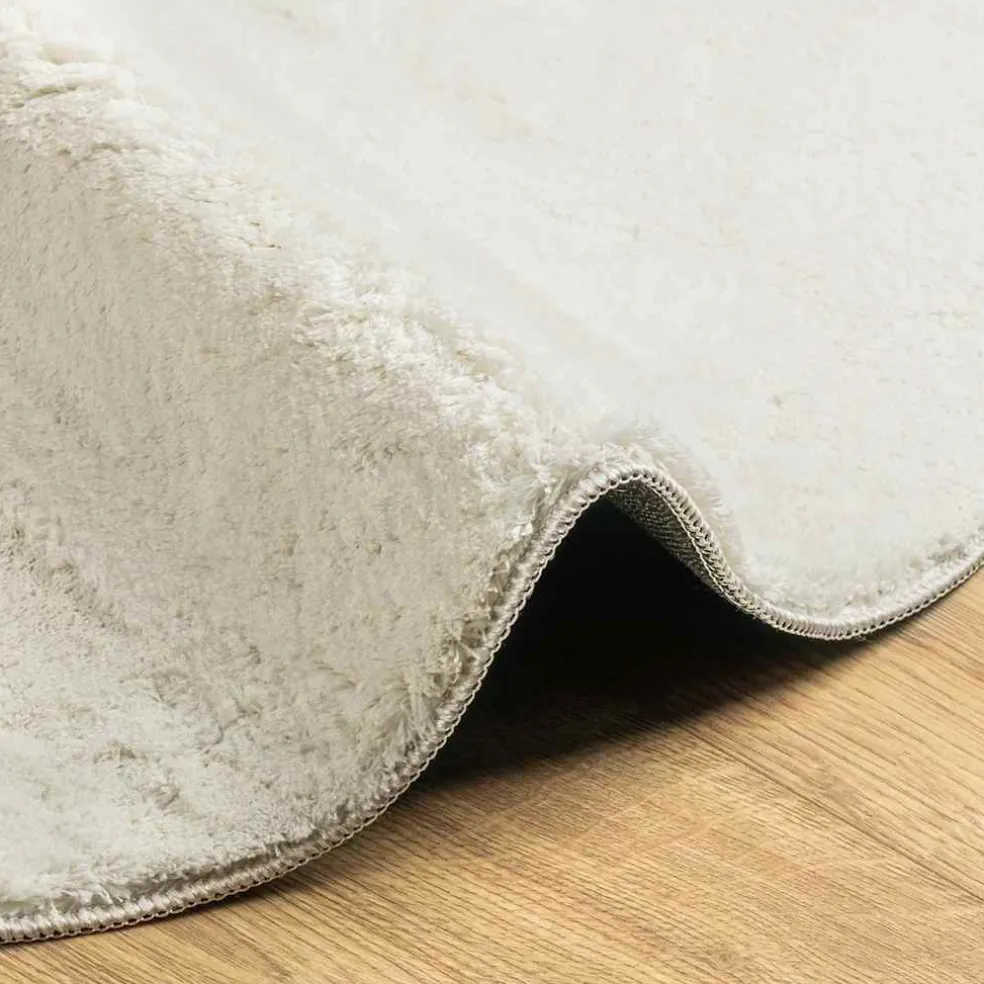 vidaXL Tapijt HUARTE Crèmekleurig 80 x 150 cm Polyester