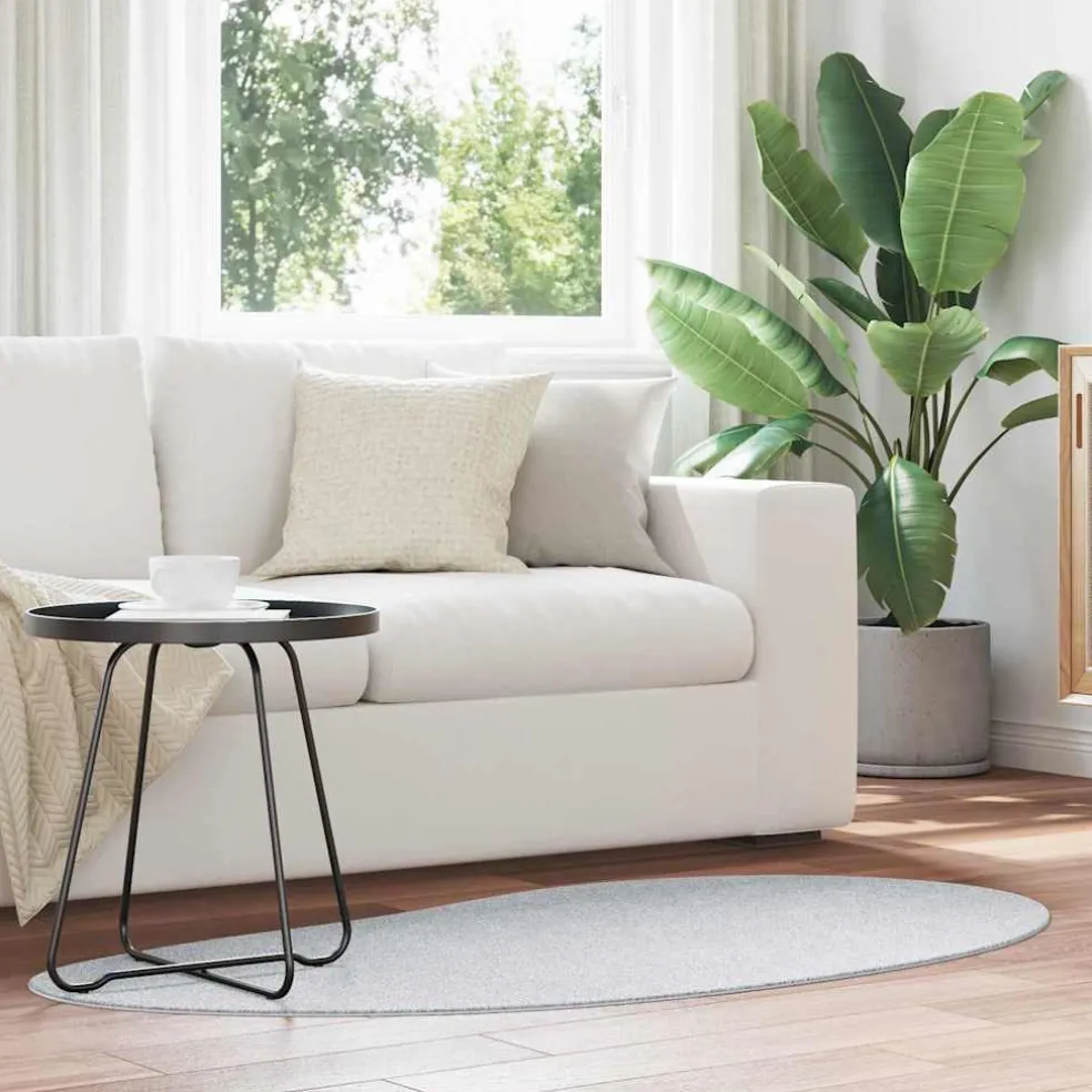 vidaXL Tapijt HUARTE Grijs 80 x 150 cm Polyester