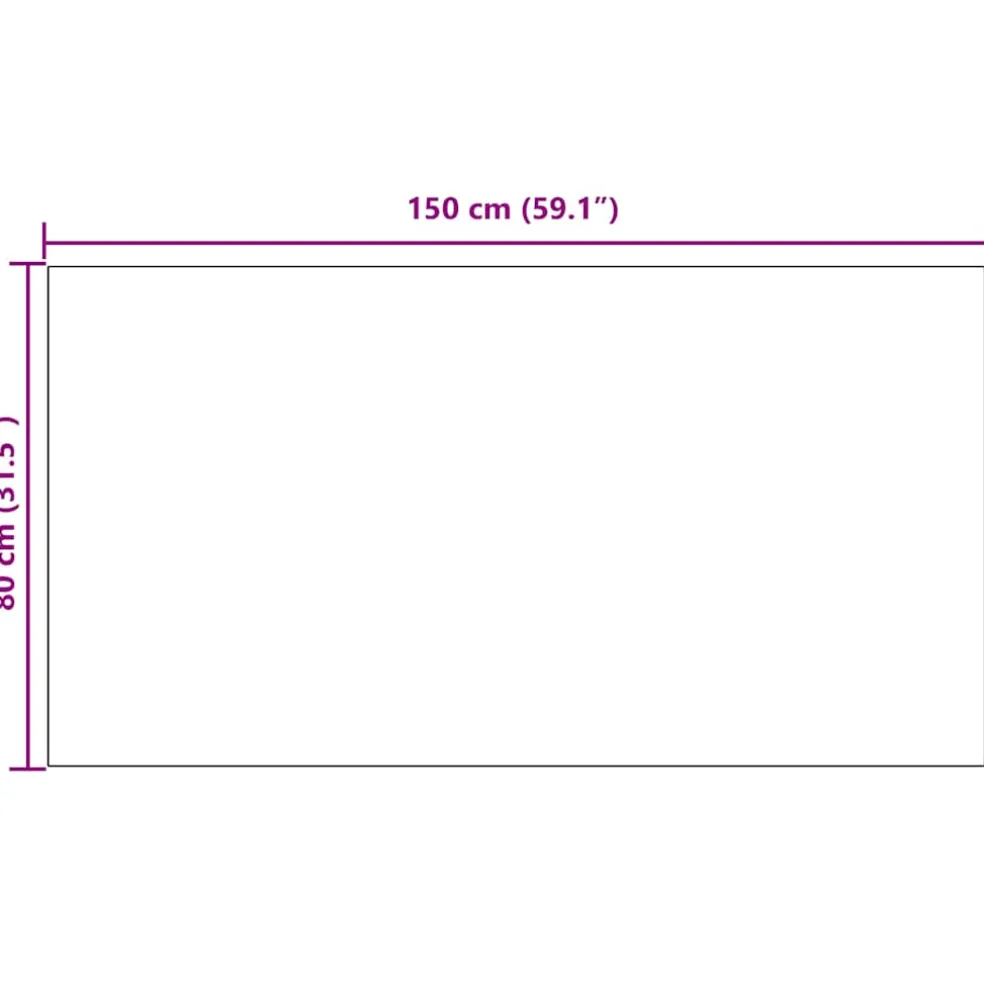 vidaXL Tapijt Loper Lichtgrijs 80 x 150 cm Stof