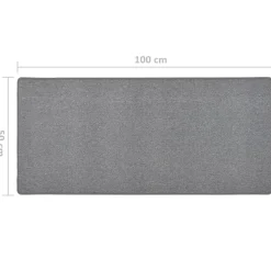 vidaXL Tapijtloper 50x100 cm donkergrijs