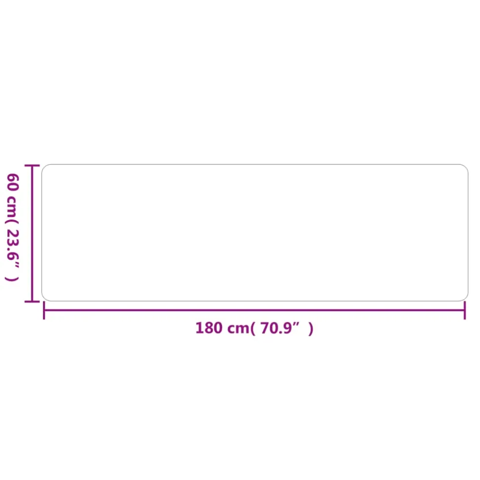 vidaXL Tapijtloper 60x180 cm grijs