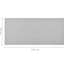 vidaXL Tapijtloper 50x100 cm lichtgrijs