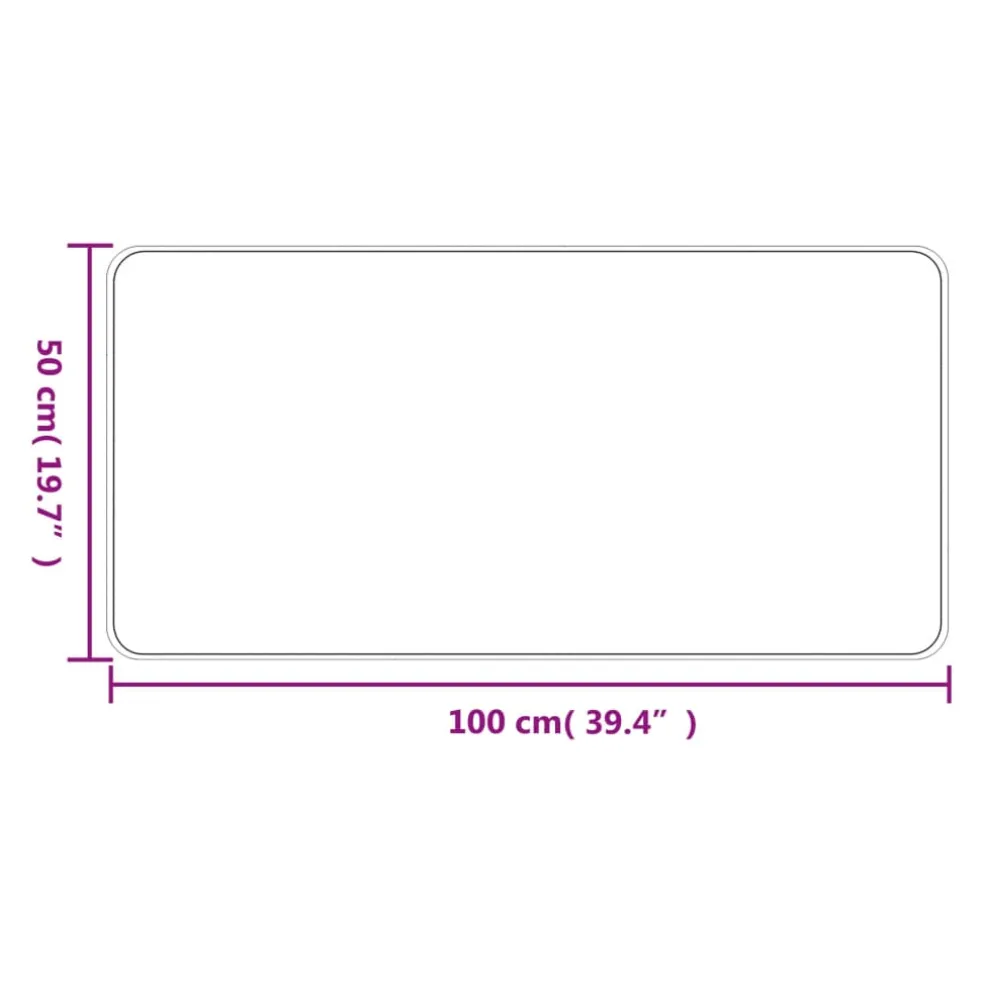 vidaXL Tapijtloper 50x100 cm sisal-look platina