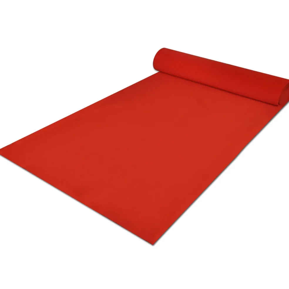vidaXL Tapijt Rood 1 x 5 m Polyester