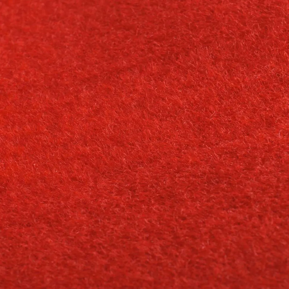 vidaXL Tapijt Rood 1 x 5 m Polyester