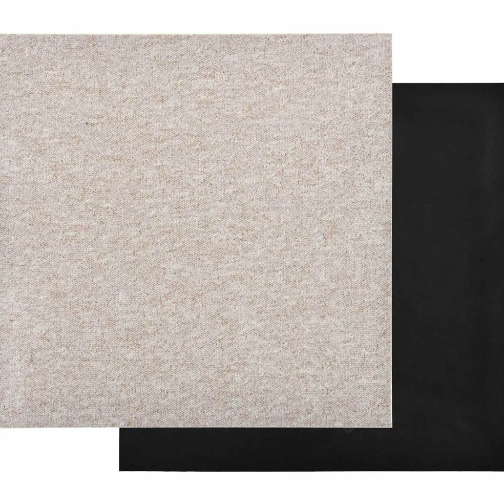 vidaXL Tapijt 20 st Licht Beige 50 x 50 cm 100% Polypropyleen