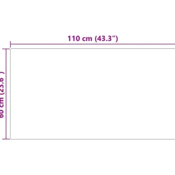 vidaXL Tapijt van imitatie TAFALLA Beige 60 x 110 cm Polyester