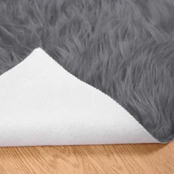 vidaXL Tapijt van imitatie TAFALLA Antracietkleurig 60 x 110 cm