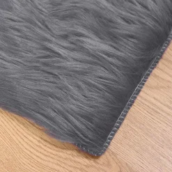 vidaXL Tapijt van imitatie TAFALLA Antracietkleurig 60 x 110 cm