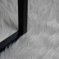 vidaXL Tapijt van imitatie TAFALLA Grijs 60 x 110 cm Polyester