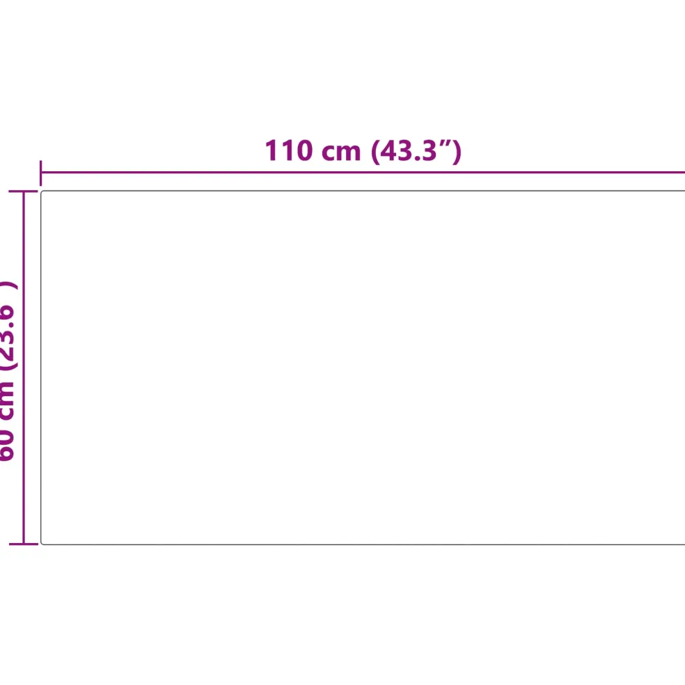 vidaXL Tapijt van imitatie TAFALLA Zwart 60 x 110 cm Polyester