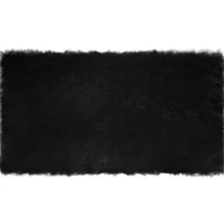 vidaXL Tapijt van imitatie TAFALLA Zwart 60 x 110 cm Polyester