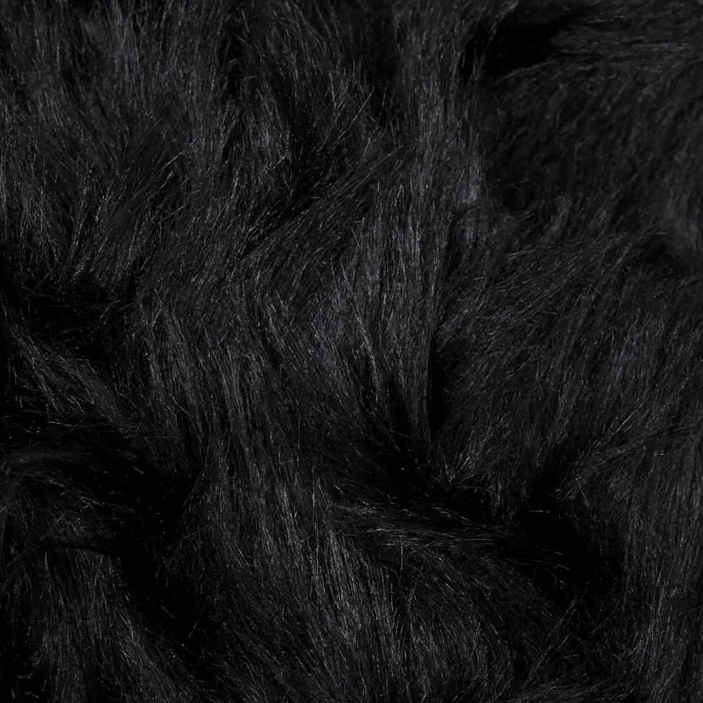 vidaXL Tapijt van imitatie TAFALLA Zwart 60 x 110 cm Polyester