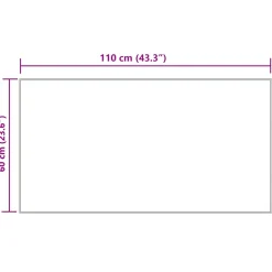vidaXL Tapijt van imitatie TAFALLA Crèmekleurig 60 x 110 cm Polyester