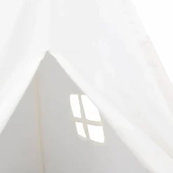 vidaXL Teepee Tent Wit 120 x 120 x 150 cm Stof en Plastic