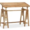 vidaXL Tekentafel 116x50x76 cm massief mangohout