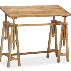 vidaXL Tekentafel 116x50x76 cm massief mangohout