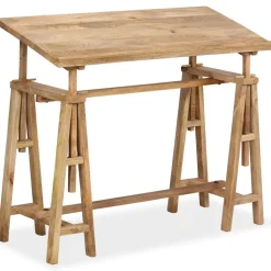 vidaXL Tekentafel 116x50x76 cm massief mangohout