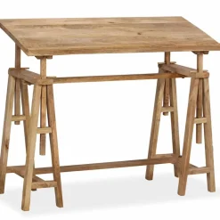 vidaXL Tekentafel 116x50x76 cm massief mangohout