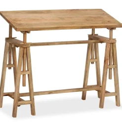 vidaXL Tekentafel 116x50x76 cm massief mangohout
