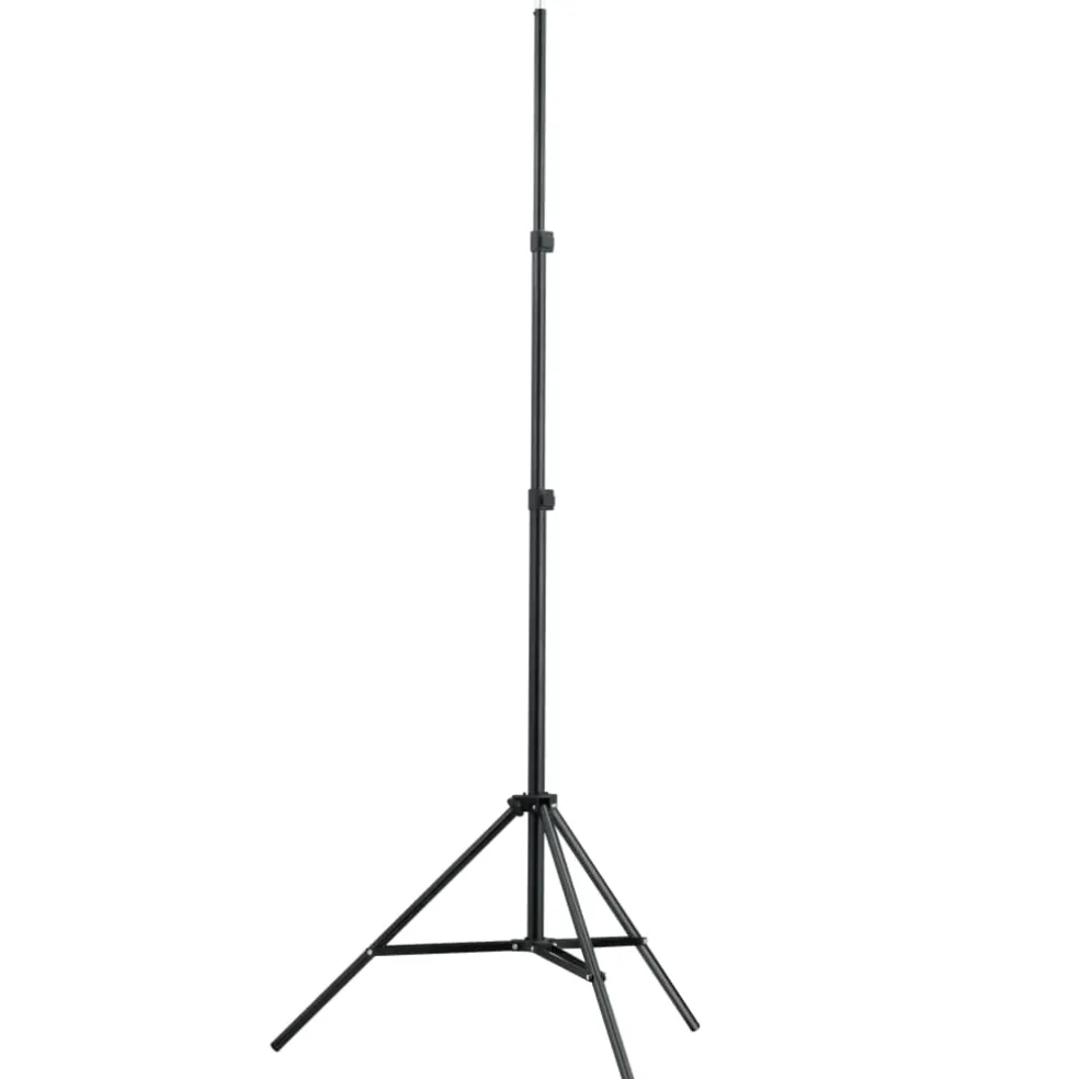 vidaXL Telescopisch achtergrondsysteem en witte achtergrond 3x5 m