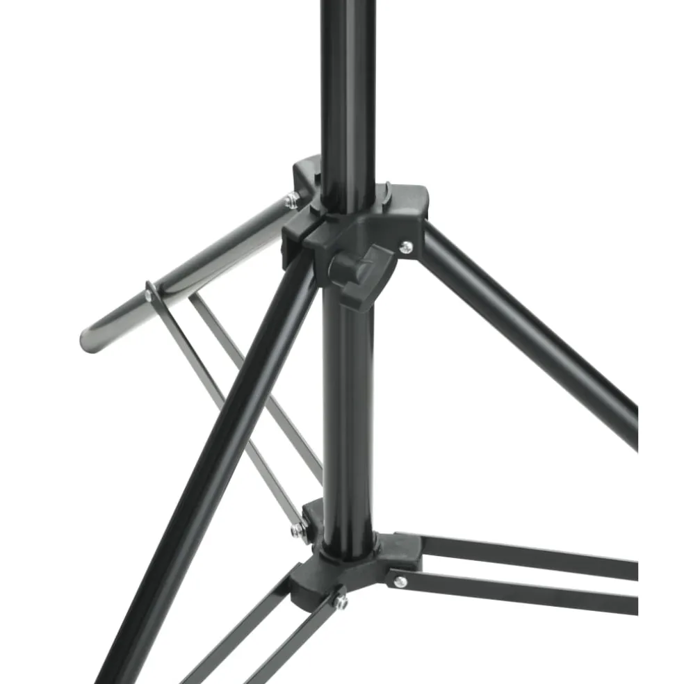 vidaXL Telescopisch achtergrondsysteem en witte achtergrond 3x5 m