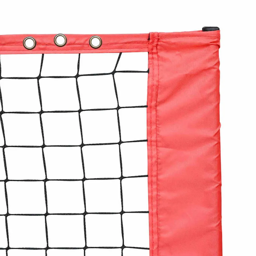 vidaXL Tennisnet Zwart en Rood 301 x 90,5 x 87 cm Polyester