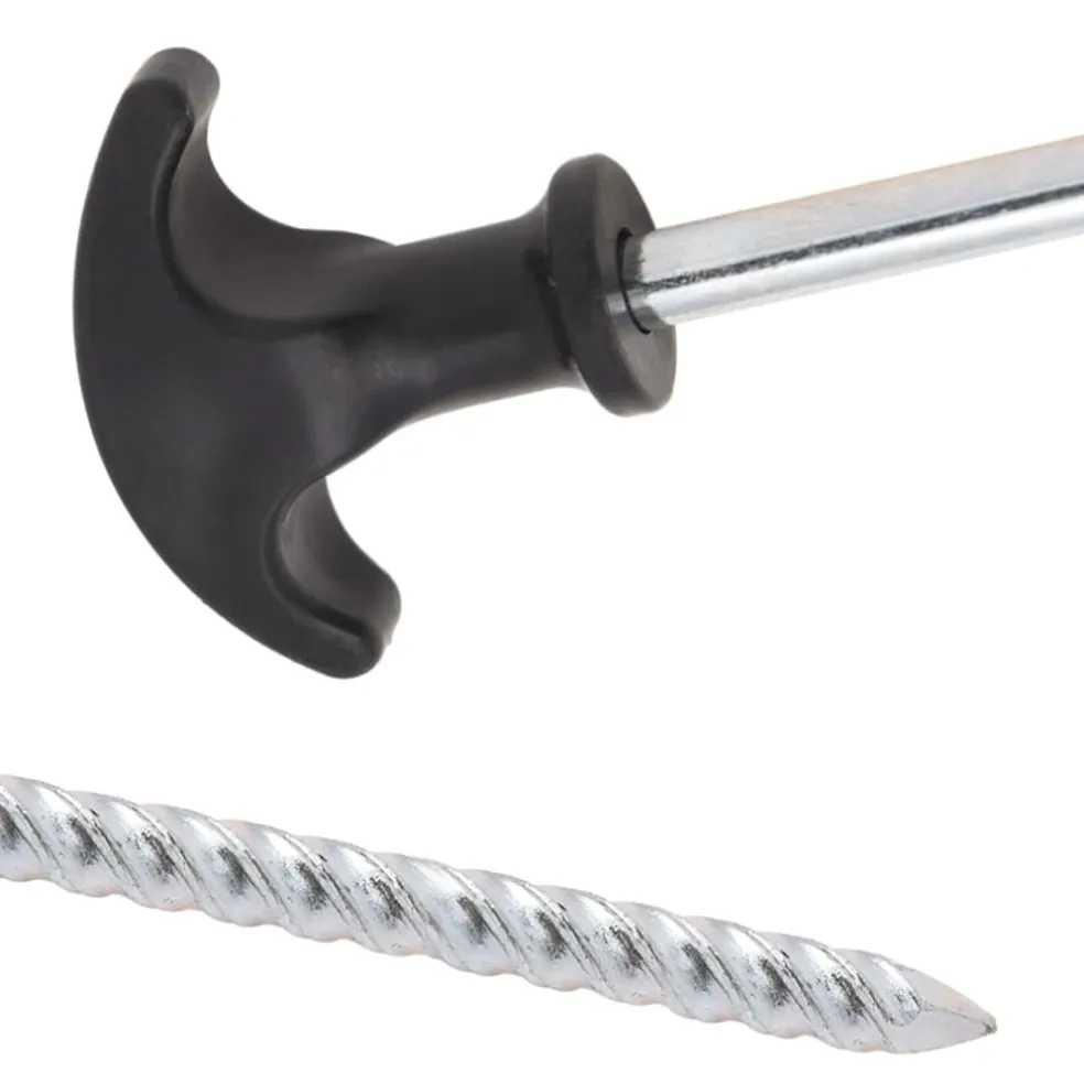 vidaXL Tentharingen 24 st Ø7 mm 17 cm gegalvaniseerd staal