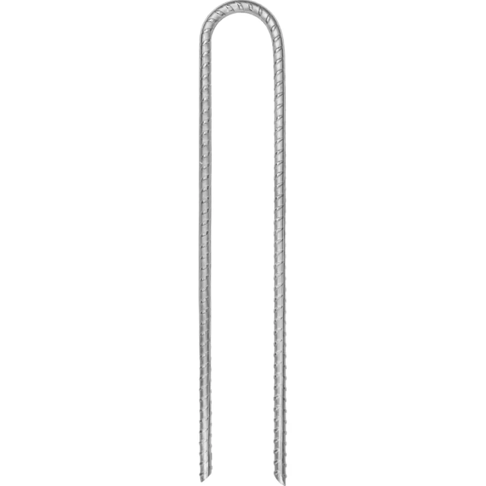 vidaXL Tentharingen 6 st U-vormig Ø8,5 mm 30 cm gegalvaniseerd staal