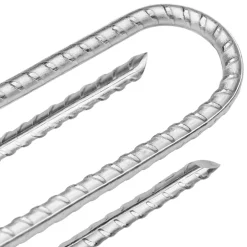 vidaXL Tentharingen 6 st U-vormig Ø8,5 mm 30 cm gegalvaniseerd staal