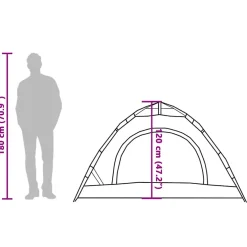 vidaXL Tent 2-persoons snelontgrendeling groen