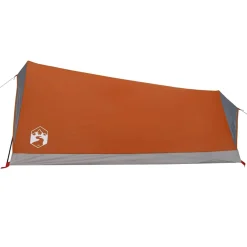 vidaXL Tent 2-persoons waterdicht grijs en oranje