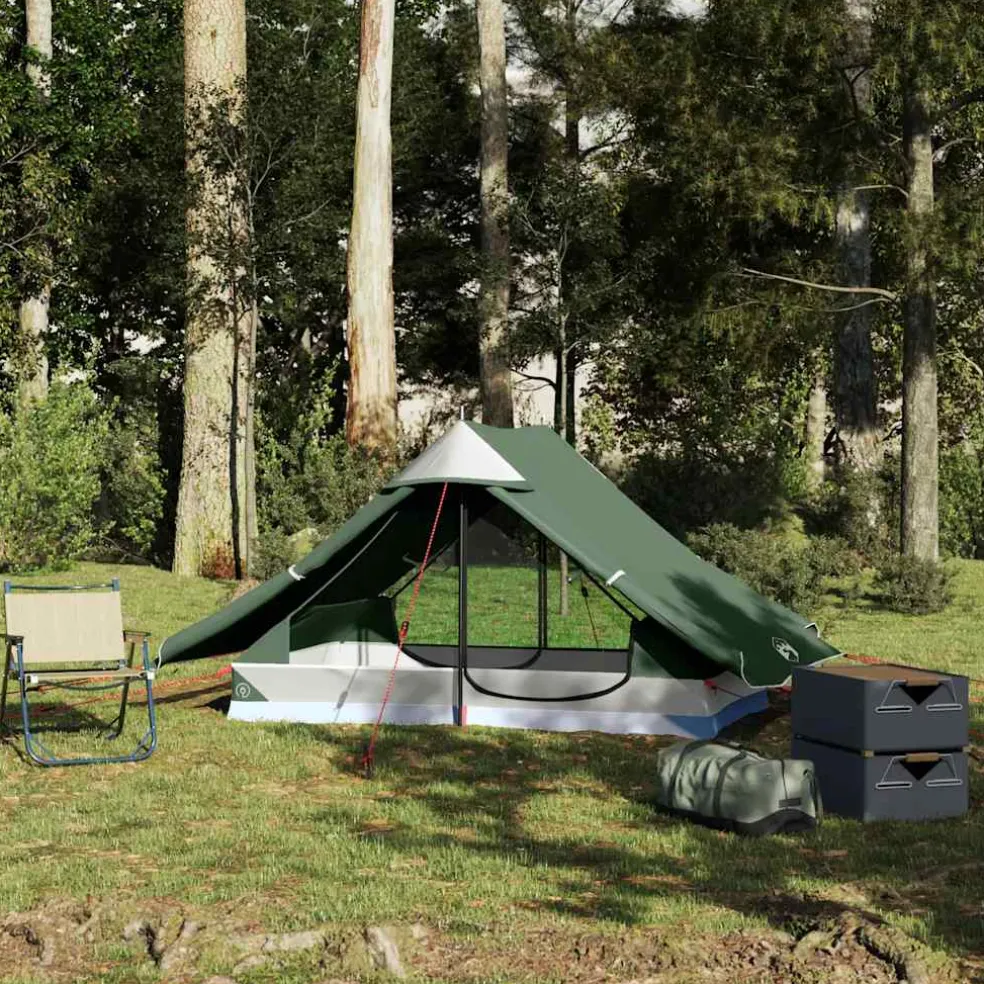 vidaXL Tent 2-persoons waterdicht groen