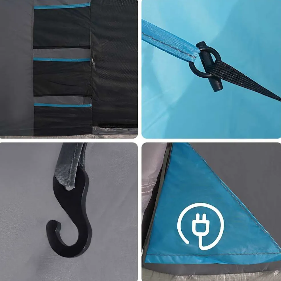 vidaXL Tent 8-persoons waterdicht blauw